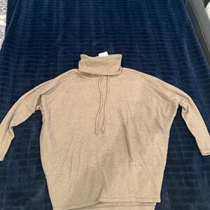 Cherish women’s Beige Turtleneck Sweater-super soft and cozy